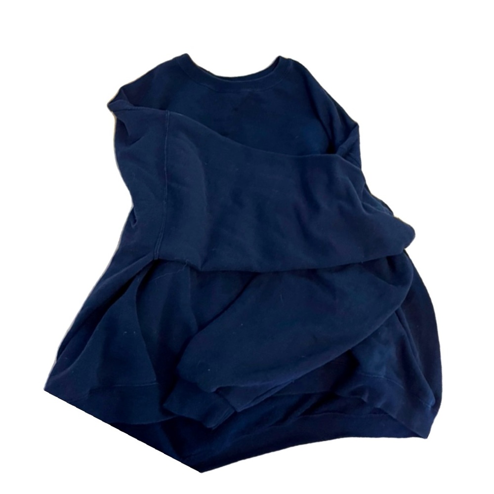 JerZees navy blue crewneck.